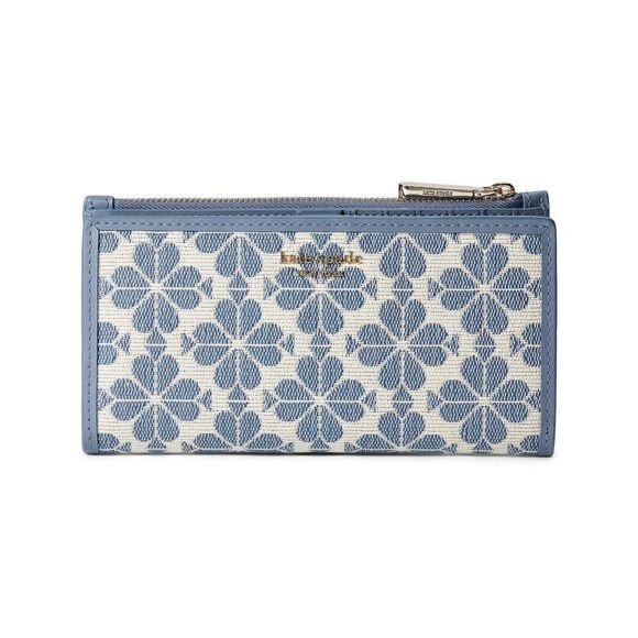 kate spade Handbags - Kate Spade Spade Flower Jacquard Zip Slim Wallet